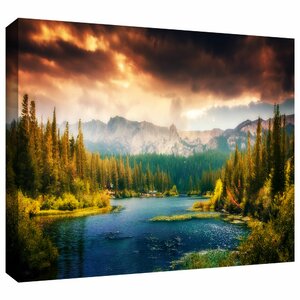 Mountain View' Photographic Print on Wrapped Canvas