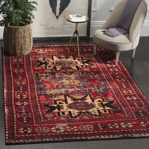 Parthenia Red Area Rug