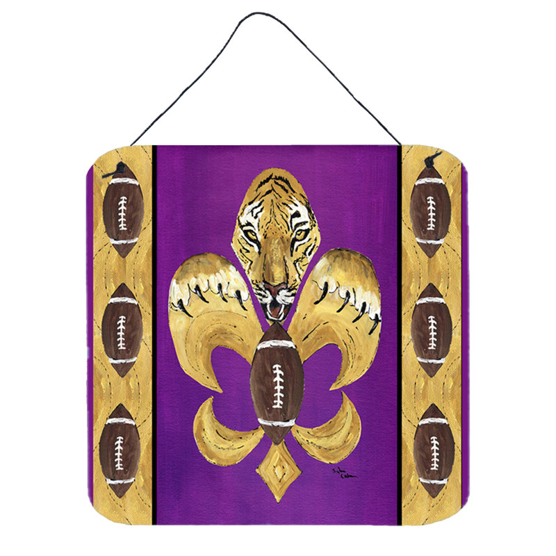 Caroline S Treasures Tiger Football Fleur De Lis By Sylvia Corban