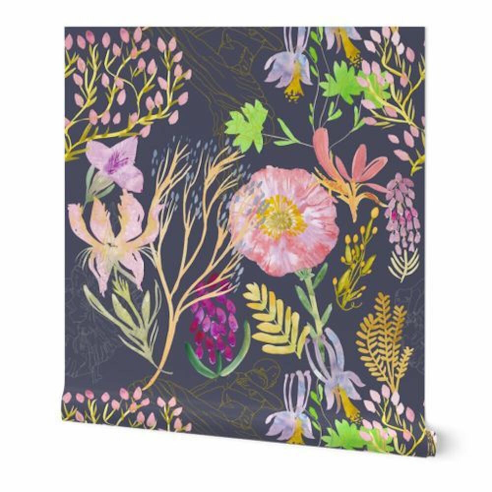 AphroChic Ailey Floral Wallpaper Panel | Perigold