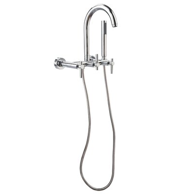 Giagni Contemporary Single Handle Wall Mount Clawfoot Tub Faucet