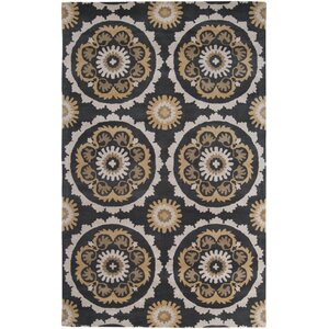 Mosaic Charcoal/Butter Area Rug