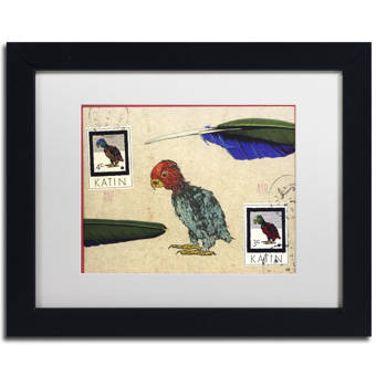 Trademark Art Nick Bantock Rainbow Lizard Picture Frame Graphic Art Print On Canvas Wayfair