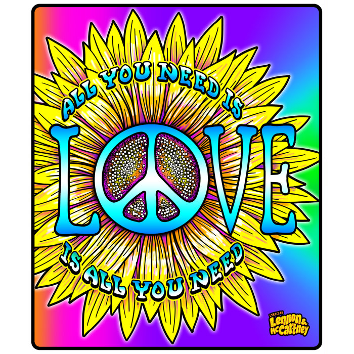 Lennon and Mccartney All You Need Is Love Throw
