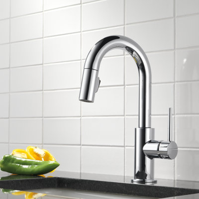Delta Trinsic Pull Down Bar Faucet With Magnatite Docking And