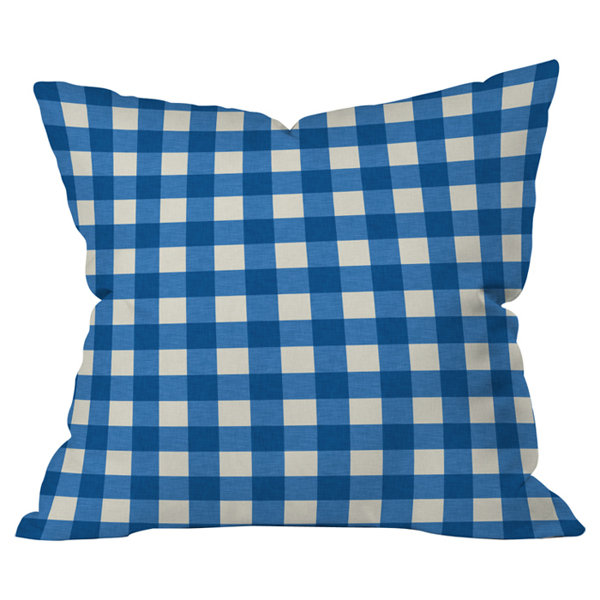 gingham outdoor pillows
