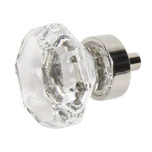 Glamour Transparent Faceted Crystal Knob