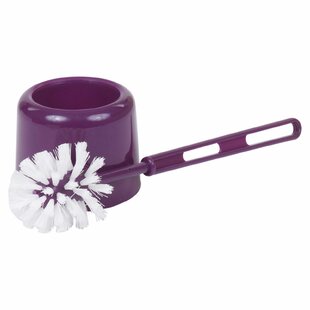 purple toilet brush holder