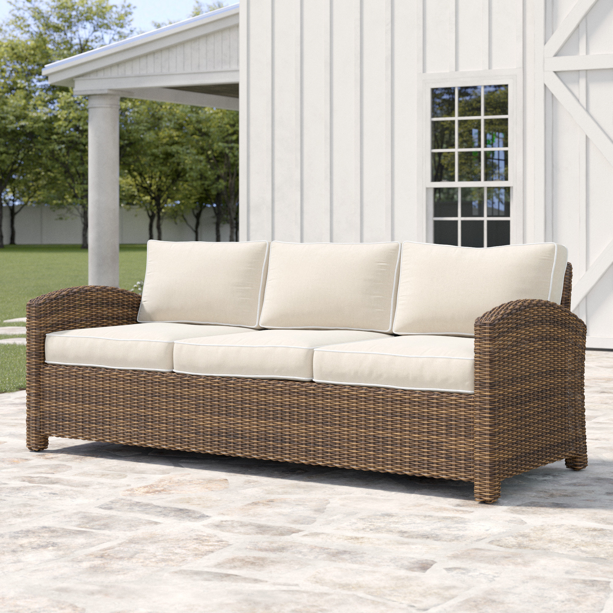 Lawson Patio Sofa With Cushions Lawson Patio Sofa With Cushions