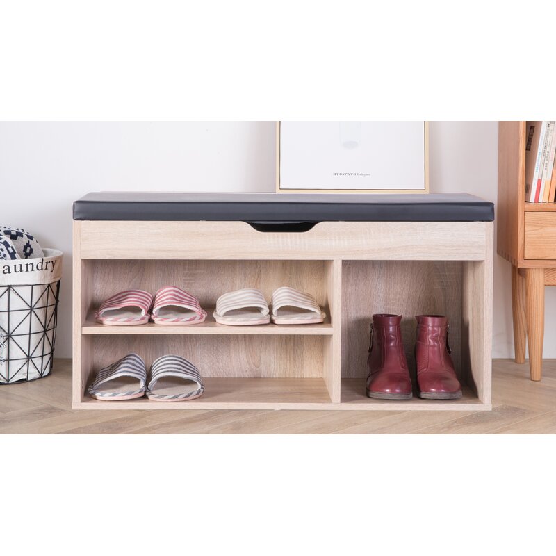 Latitude Run Shoe Rack Storage Entryway Bench Reviews Wayfair Ca