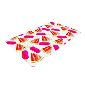 Sreetama Ray Strawberry and Watermelon Pink/Red Area Rug