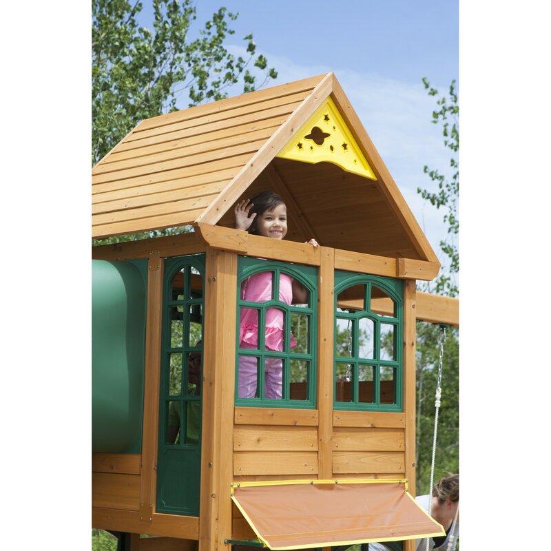 kidkraft cloverdale wooden playset