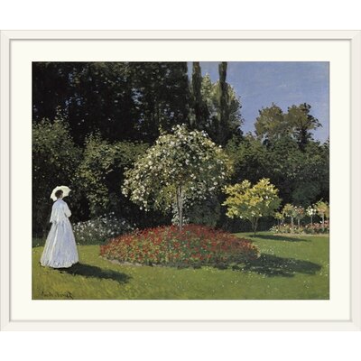 Woman In The Garden By Claude Monet Painting Print Great Big