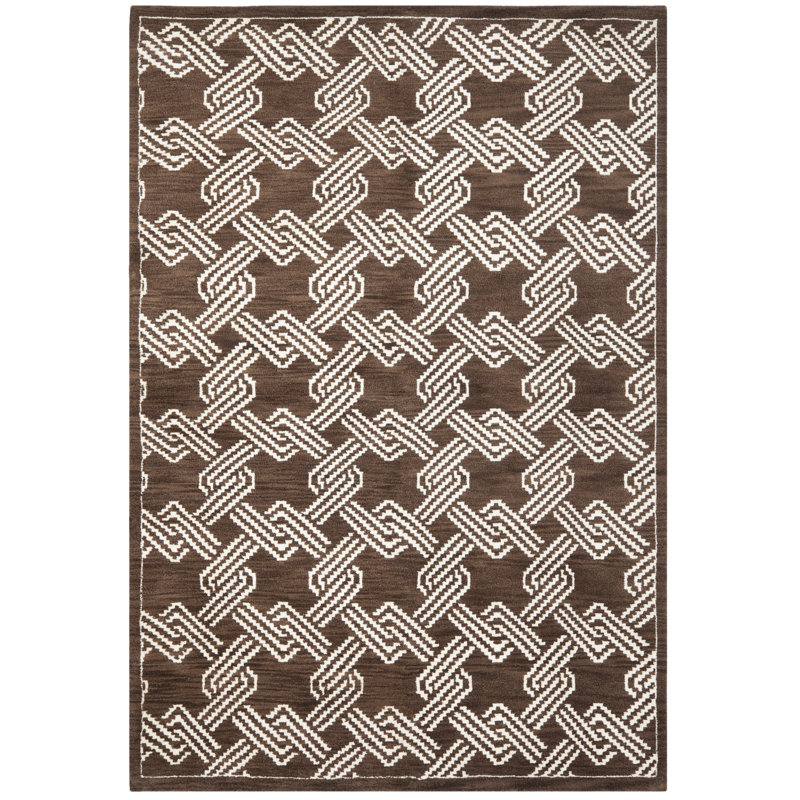 Safavieh Mosaic Geometric Hand Knotted Brown Tan Area Rug Wayfair