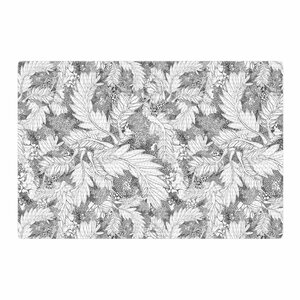 Danii Pollehn Jungle Paisley Gray/White Area Rug