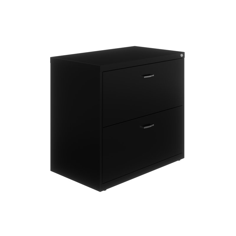 Inbox Zero Space Solutions Home Office 30 In Wide 2 Drawer Lateral File Cabinet Arctic Silver Wayfair