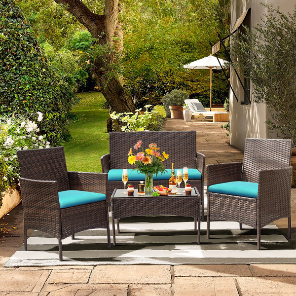 onika 4 piece patio conversation set