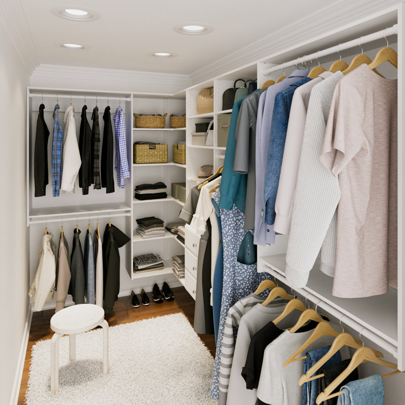 Latitude Run 78 W 114 W Closet System Walk In Sets Wayfair