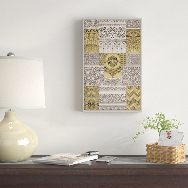 East Urban Home Ornament In Gold And Silver Ii Acrylic Painting