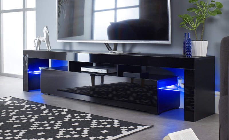 (incomplete box 1 of 2 only) Talan Black tv stand Color: Black