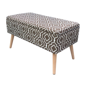 Valdivia Mid Century Upholstered Storage Bench