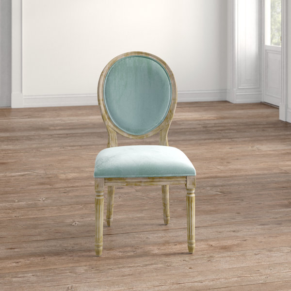 Kelly Clarkson Home Larghetto Velvet Upholstered King Louis Back Side Chair In Apple Green Reviews Wayfair