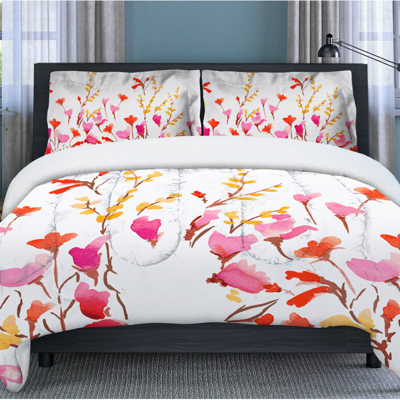 Winston Porter Kawli Flower Comforter Set Reviews Wayfair