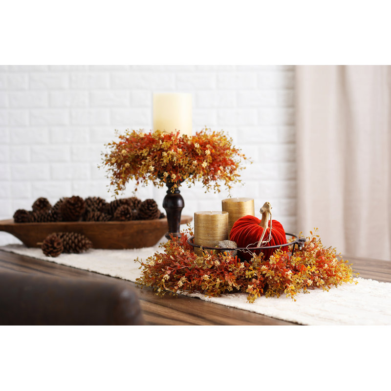 boxwood candle ring