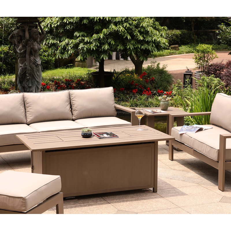 Daly Outdoor Aluminum Propane Gas Fire Pit Table Allmodern