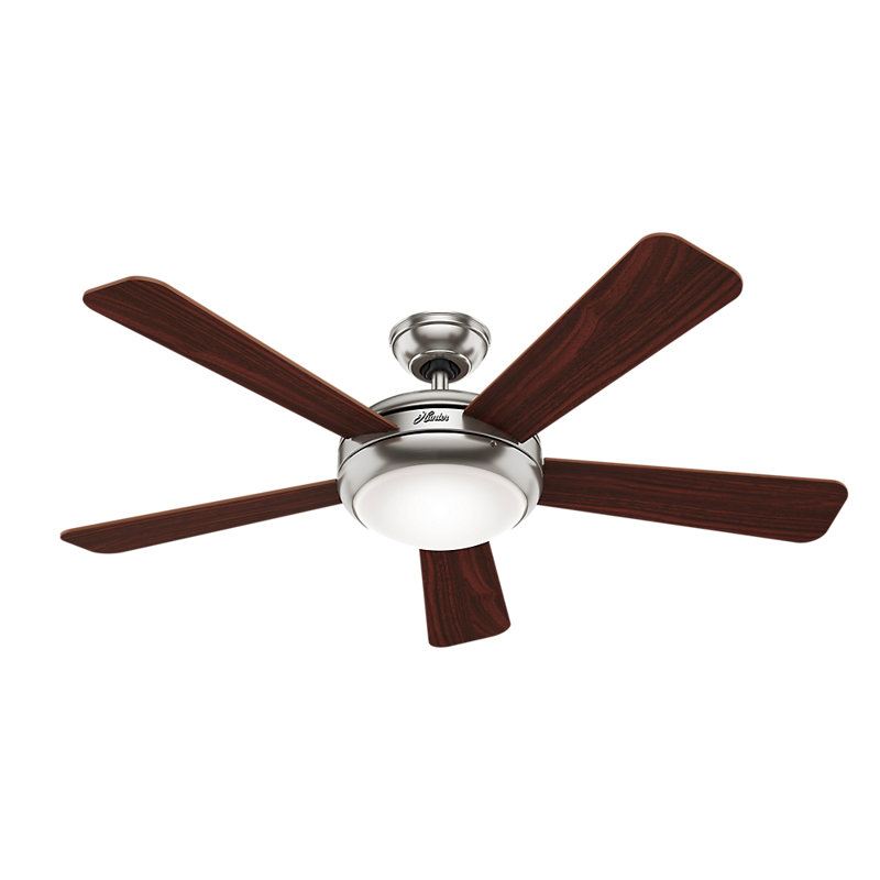 52 Palermo 5 Blade Ceiling Fan With Remote Light Kit Included