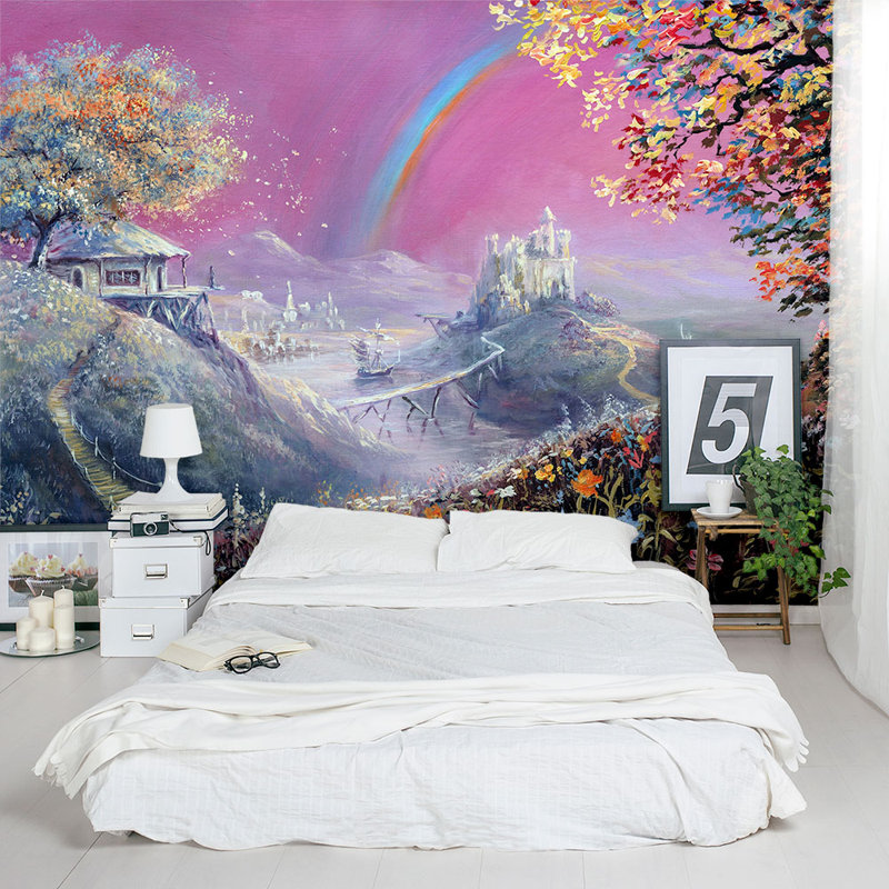 Wallums Wall Decor Enchanted Fairytale Path 8' x 144" 3 Piece Wall