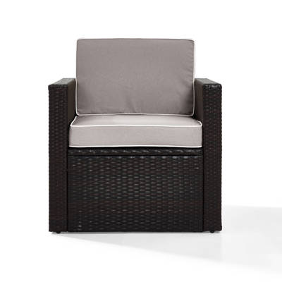 Breakwater Bay Wicker Print Patio Chair With Cushions Reviews Wayfair