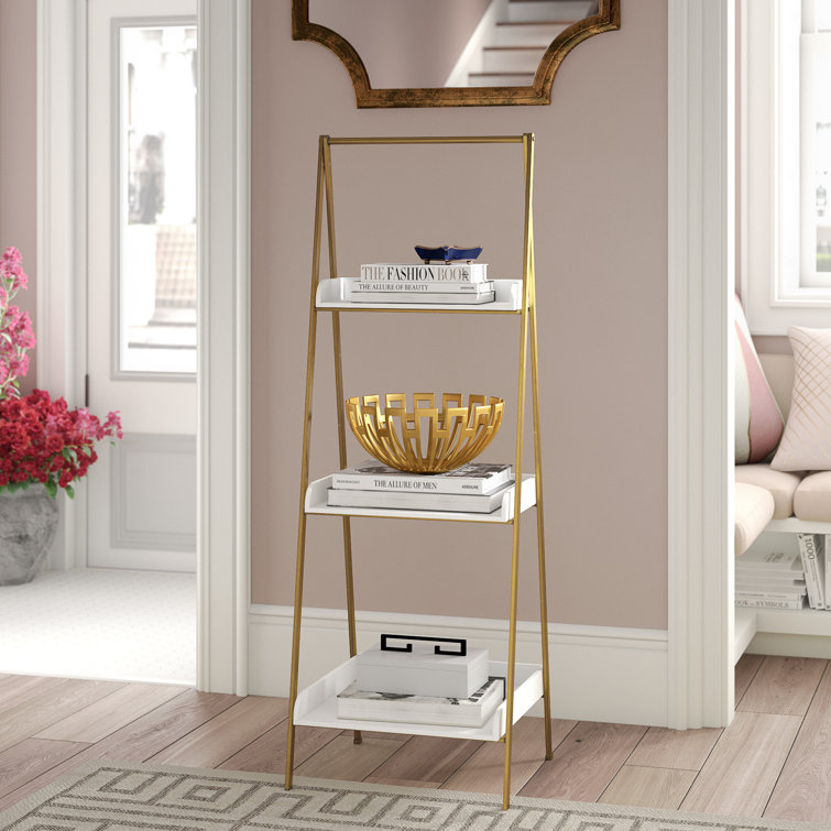 Gold ladder shelf clearance