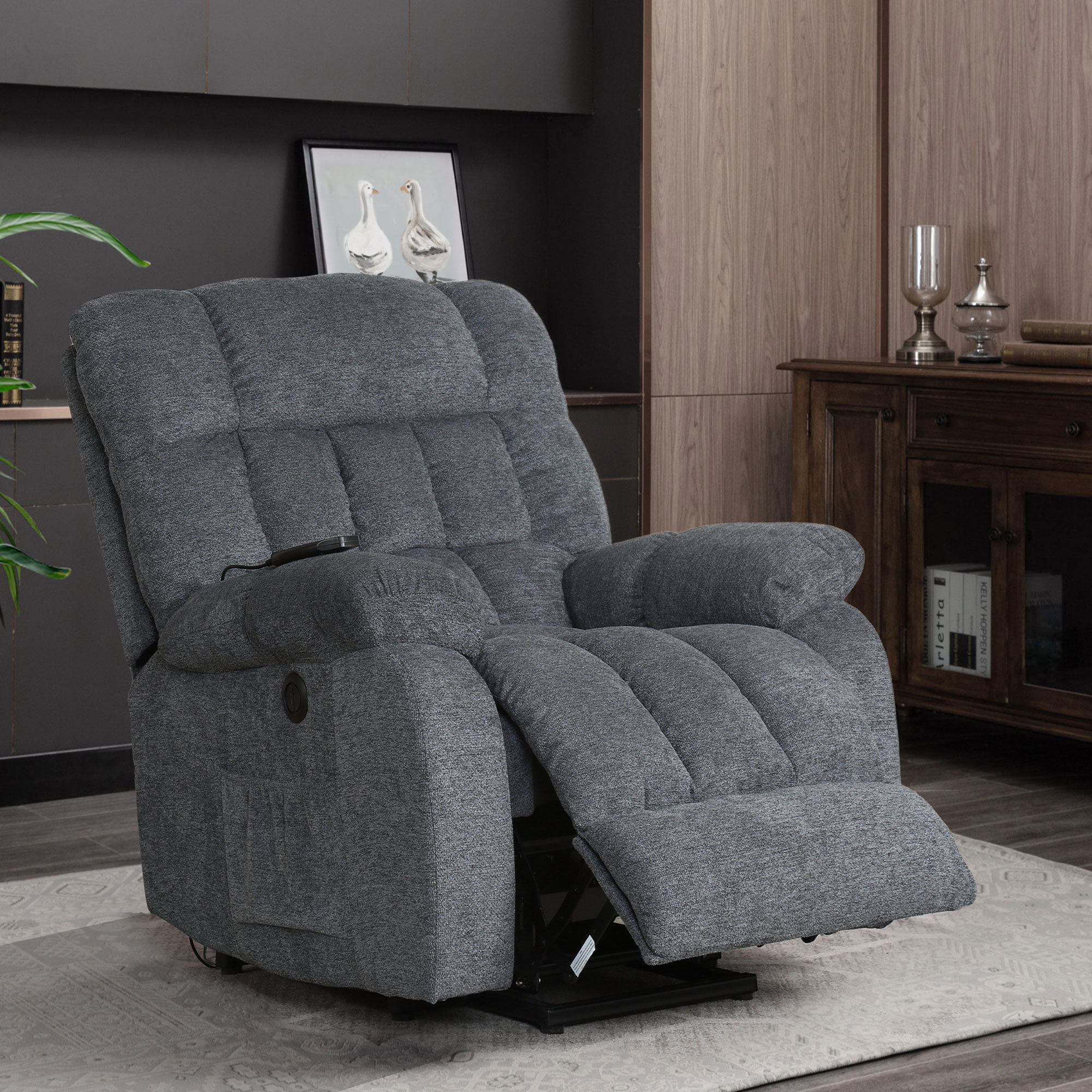 recliner with leg massage