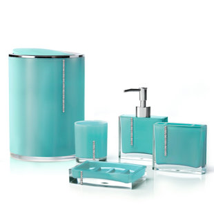 Bath Accessory Sets You Ll Love Wayfair Ca Cristal 5 Piece Bathroom Accessory Set