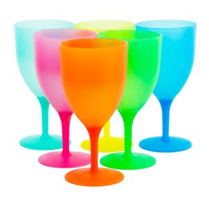 Harris 6 Piece Colorful Party Goblets