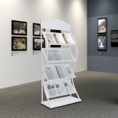 Creasie Floor-Standing Newspaper Magazine Display Rack