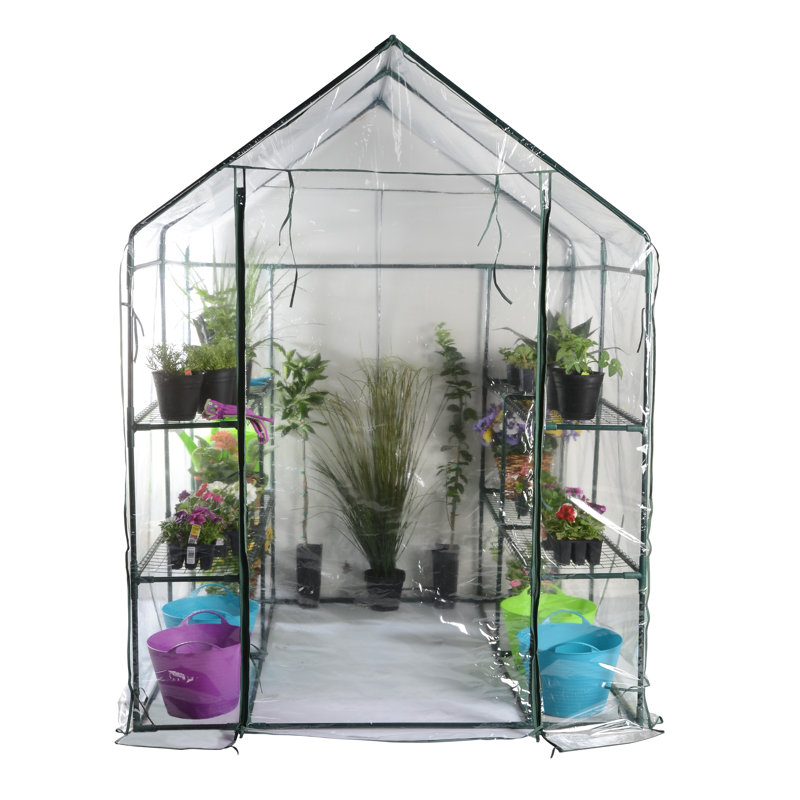 Greenhouse Shading New Greenhouse Cold Frame 4 Tier With Shelving Reinforced Cover Outdoor Garden Garden Patio Breadcrumbs Ie