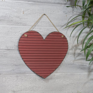 Metal Heart Wall Decor Wayfair Metal Corrugated Heart Wall Décor