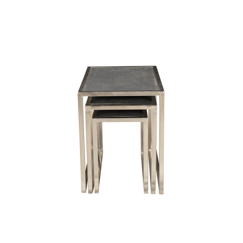 Brayden Studio Callaghan Stone Top 3 Piece Nesting Tables Wayfair