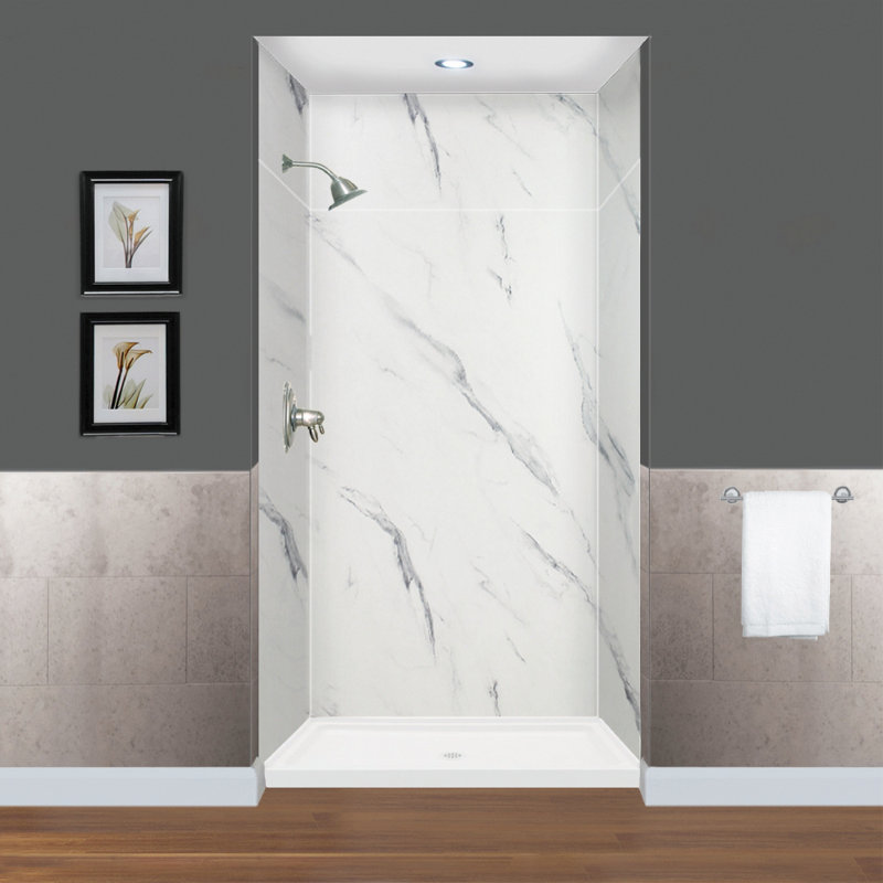 Transolid Expressions 96 X 42 X 36 Six Panel Shower Wall With