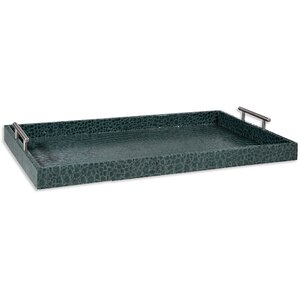 Rectangle Crocodile Embossed Serving Tray