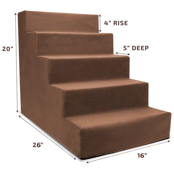 Grommit High Density Foam 5 Step Pet Stair