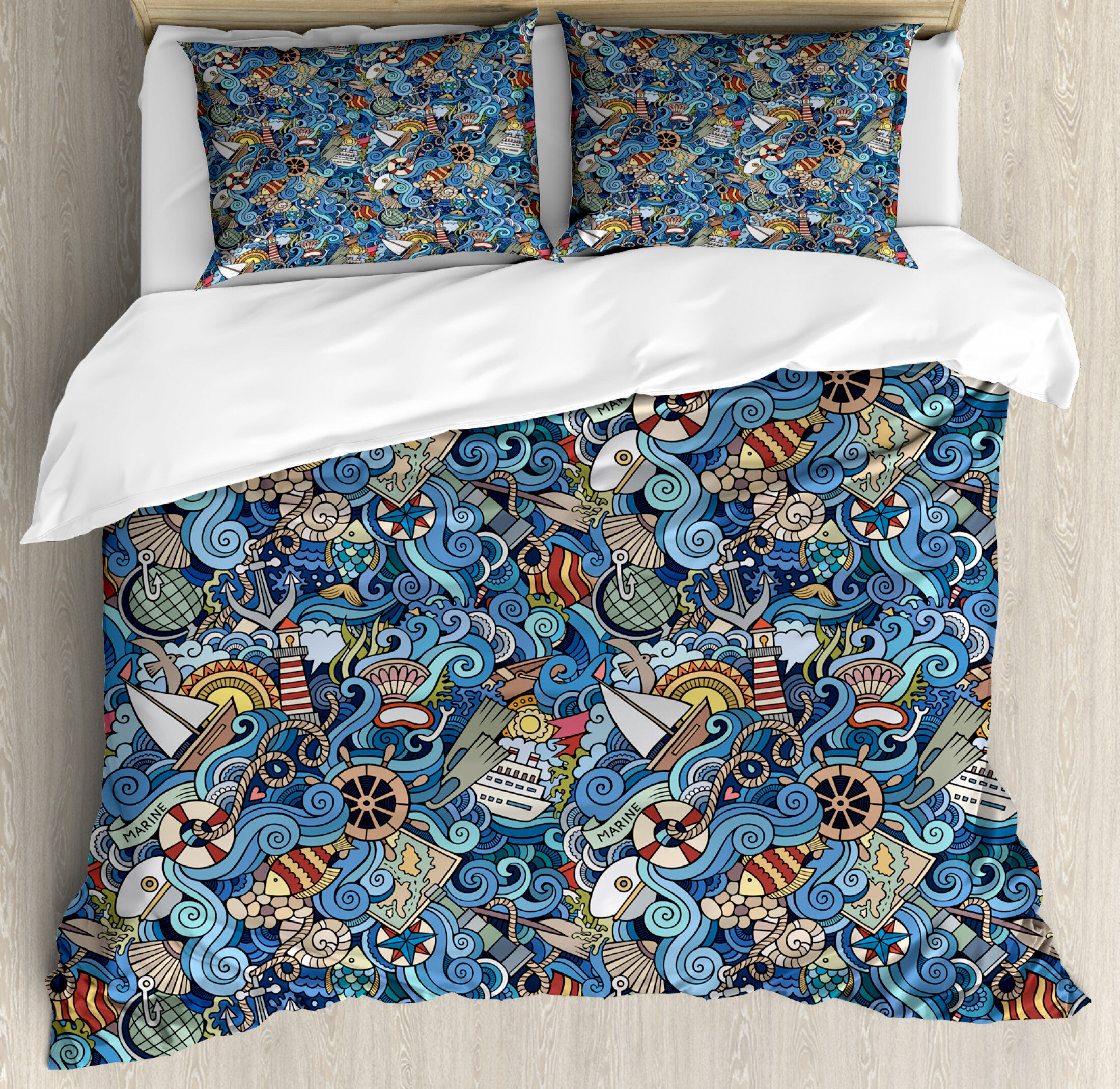 East Urban Home Nautical Duvet Cover Set Wayfair