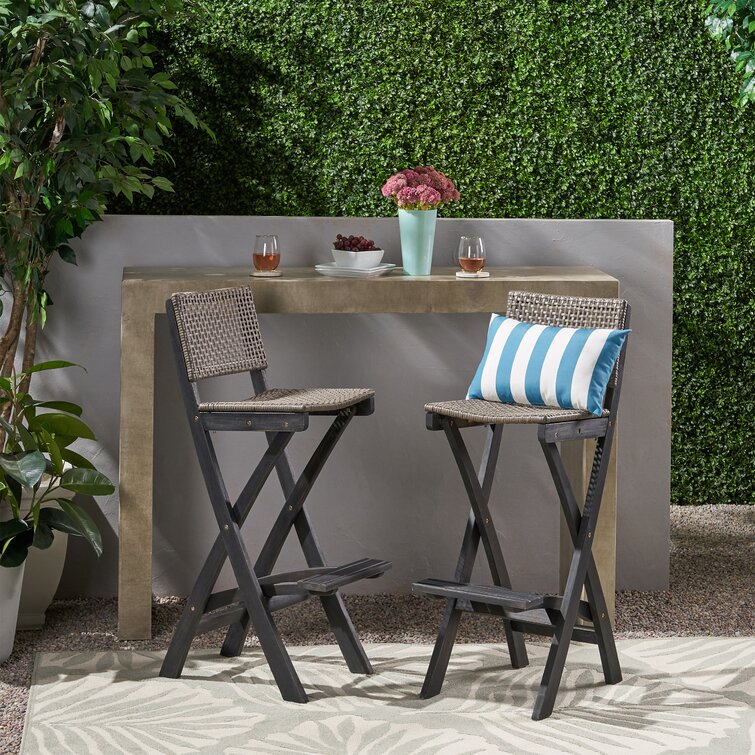 folding patio bar table