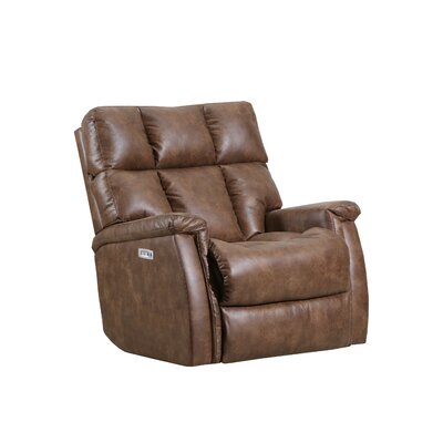 Alsache Recliner Lane Furniture Upholstery Faux Leather Saddle