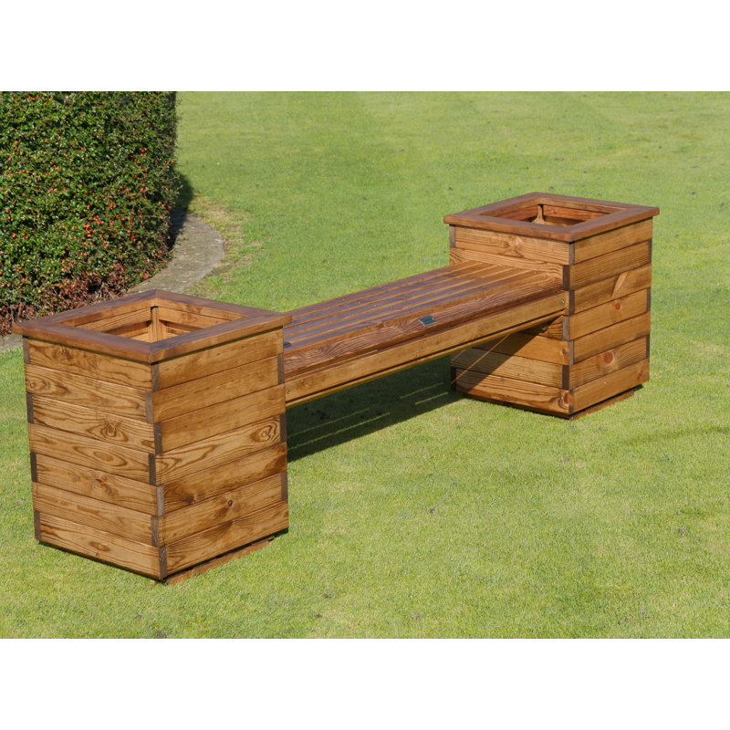 Lynton Garden Acel Wooden Planter Bench & Reviews Wayfair.co.uk