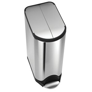 Stainless Steel 8 Gallon Step On Trash Can