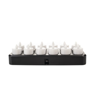 12 Piece Tea Light Candle Set with Remote