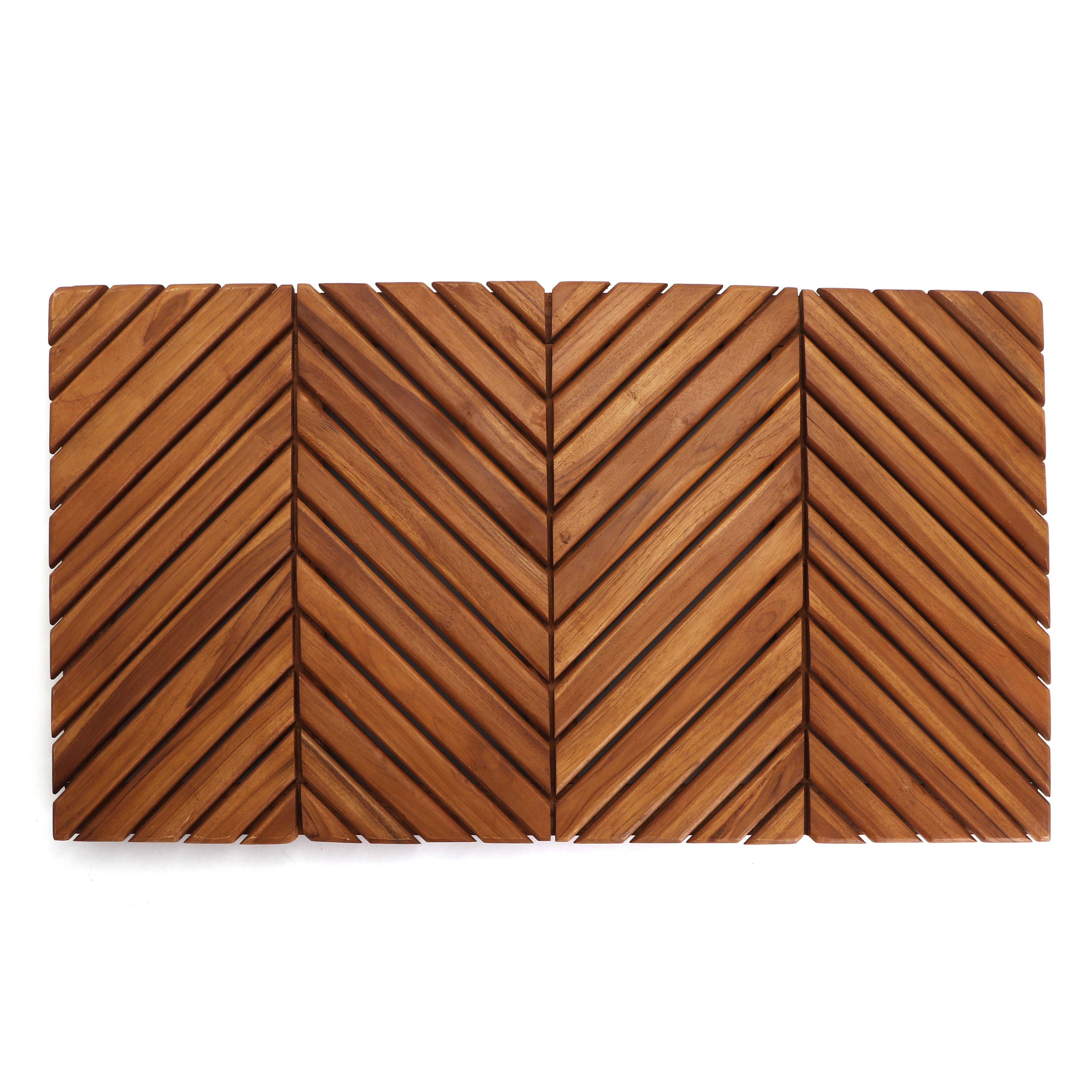 Corrigan Studio® Anothny Teak Stall Shower Mat | Wayfair